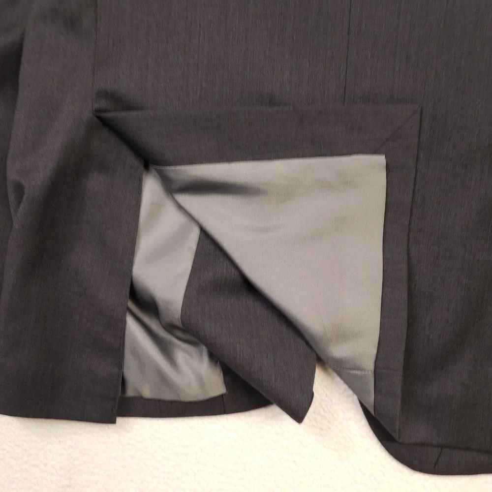 Jos. A. Bank Suit Set Men 40R 34W Gray Executive 100% Wool Tailored Fit 2-Button